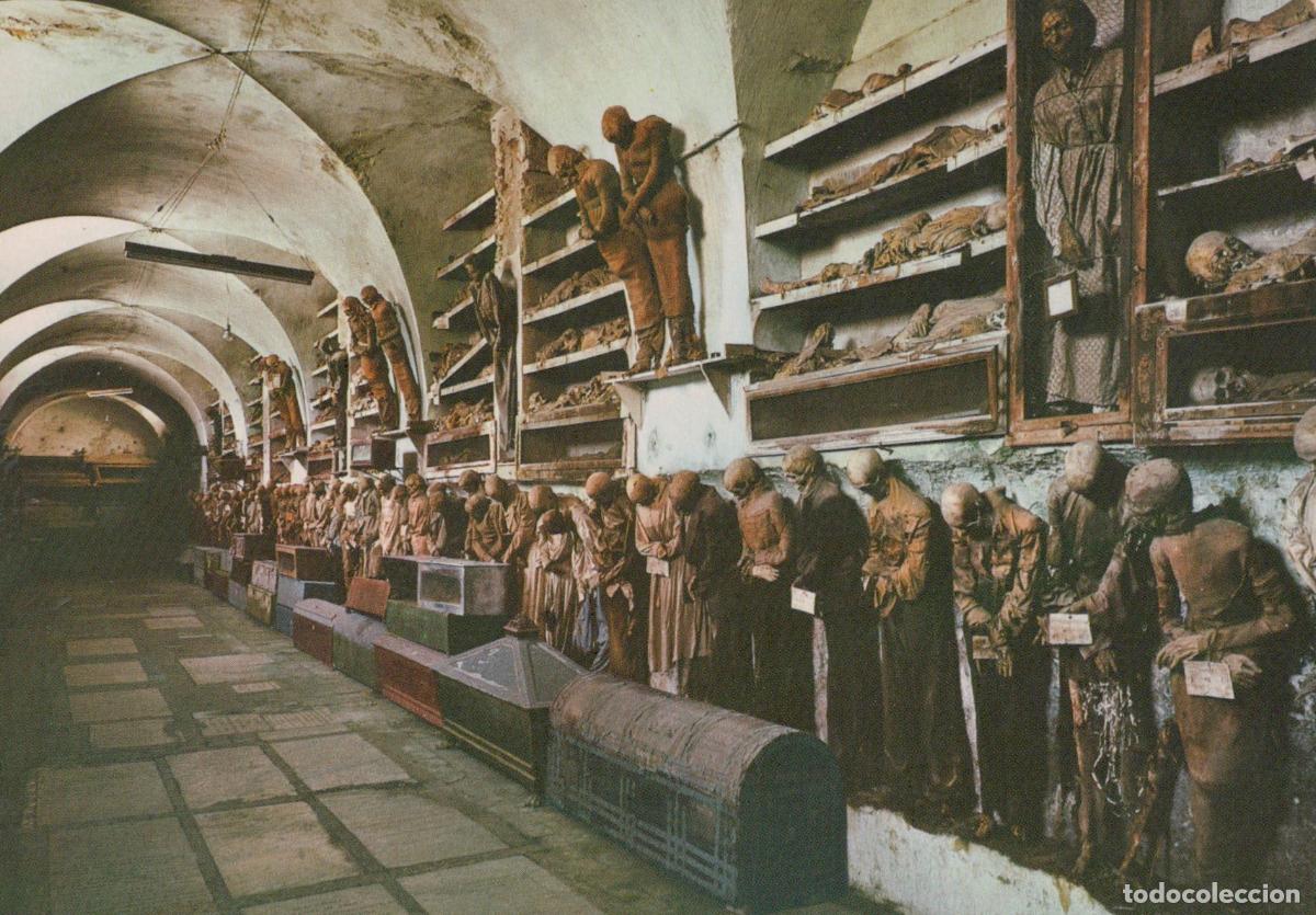 Postkarten: Italia Palermo Catacombe Cappuccini Mummie Storiche Affrancata Unposted *YAB237