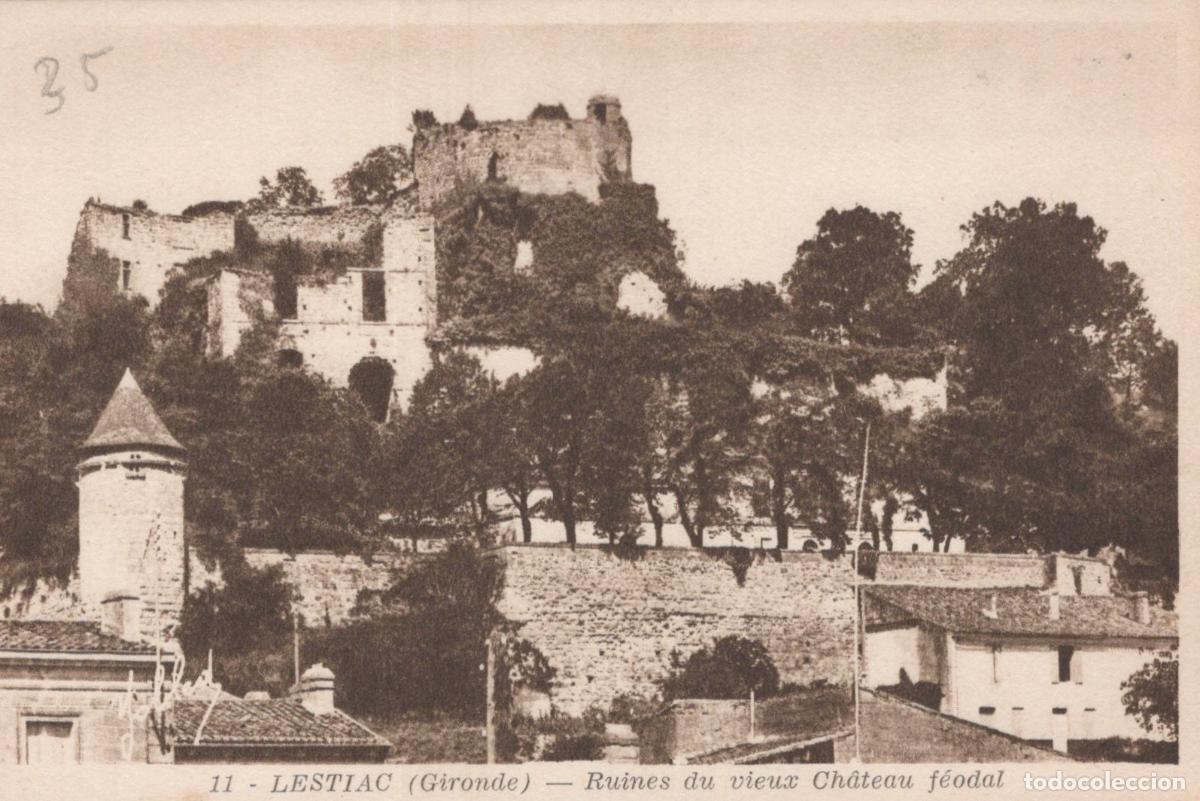 Postkarten: France Lestiac Ruines du Vieux Ch&acirc;teau F&eacute;odal Architecture Unposted *YAB319