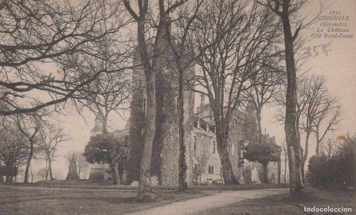 Postkarten: France Grignols Ch&acirc;teau C&ocirc;t&eacute; Nord Ouest Vue Architecturale Historique *YAB321
