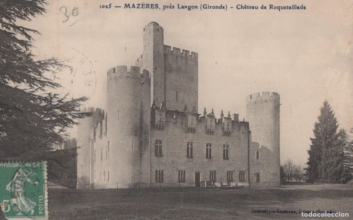 Postkarten: France Maz&egrave;res Ch&acirc;teau de Roquetaillade Architecture Historique *YAB324