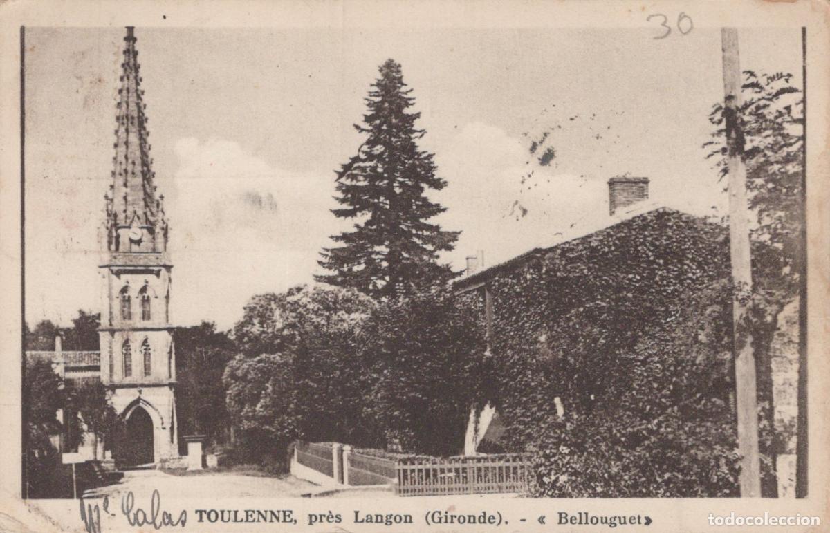 Cartes Postales: France Toulenne Vue Village Avec Clocher D &Eacute;glise Bellouguet *YAB339