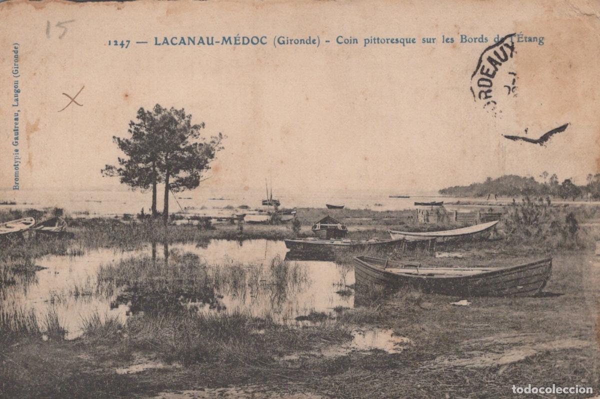 Cartes Postales: France Lacanau M&eacute;doc Paysage Pittoresque Barques &Eacute;tang *YAB347