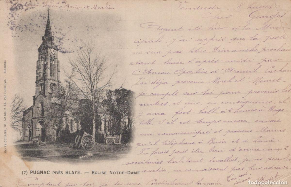 Cartes Postales: France Pugnac &Eacute;glise Notre Dame Architecture *YAB351