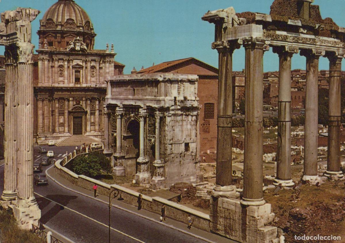 Cartes Postales: Italia Roma Foro Romano Arco DI Settimio Severo Architettura Unposted *YAB265