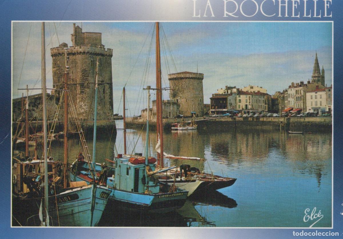 Postkarten: France La Rochelle Vieux Port Tours M&eacute;di&eacute;vales Bateaux *YAB278