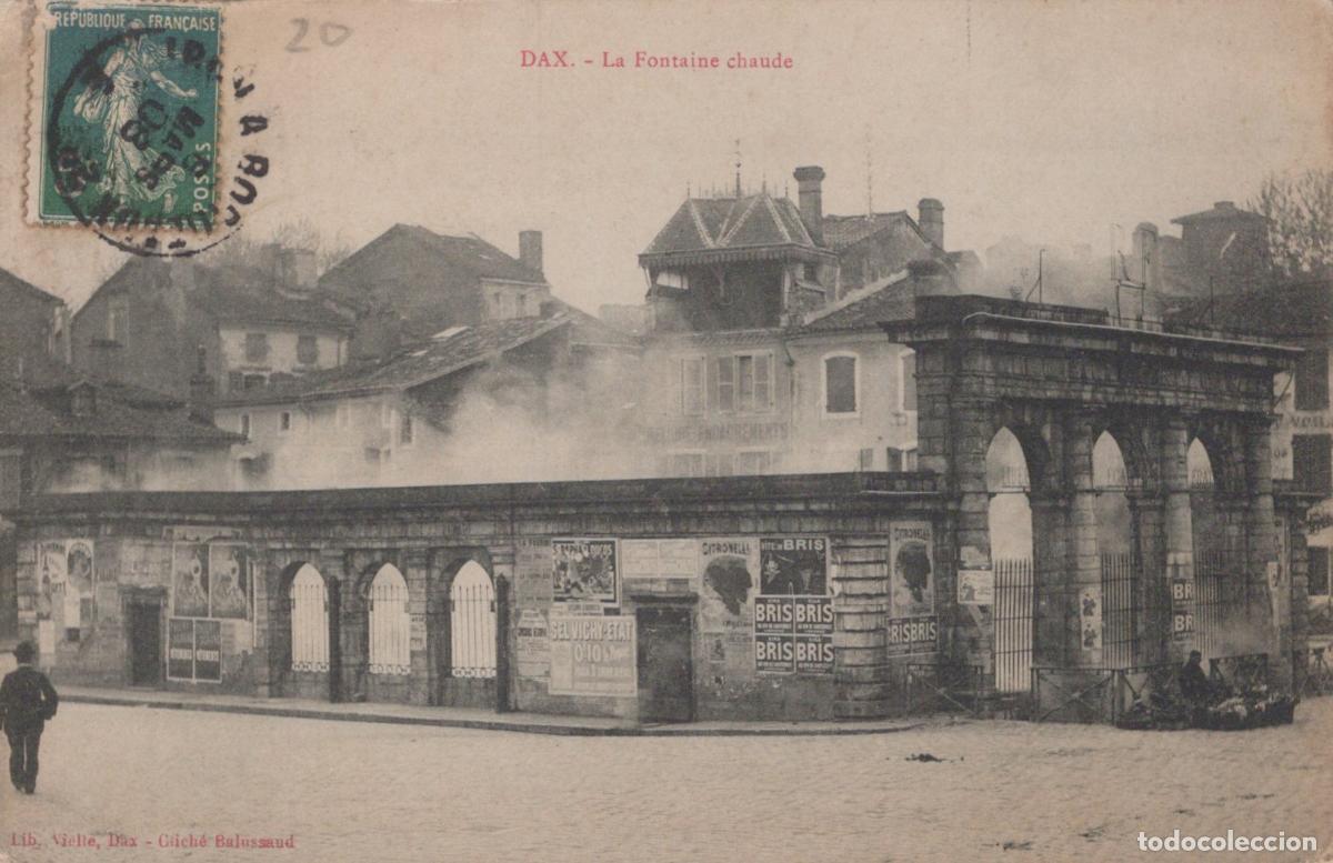 Postkarten: France Dax Fontaine Chaude Architecture Urbaine Post&eacute;e *YAB372