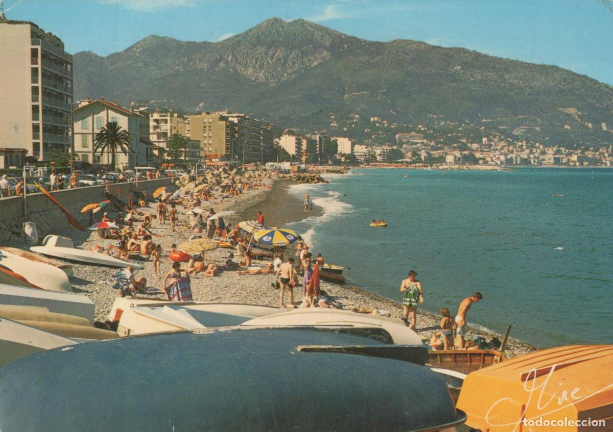Cartoline: France Roquebrune Plage M&eacute;diterran&eacute;enne Anim&eacute;e Unposted *YAB300