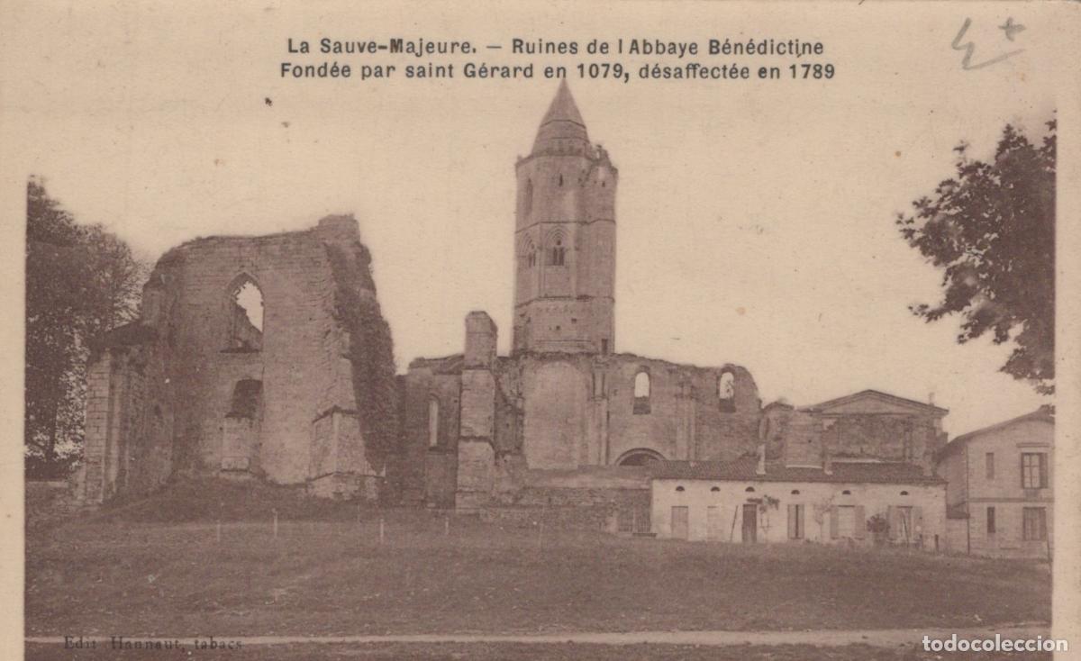Cartoline: France La Sauve Majeure Ruines Abbaye B&eacute;n&eacute;dictine Unposted *YAB313