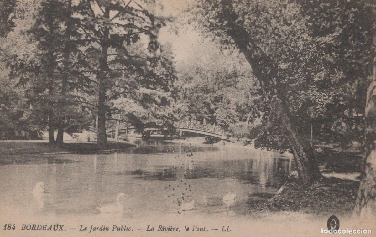 Postkarten: France Bordeaux Jardin Public Rivi&egrave;re Pont Cygnes *YAB429