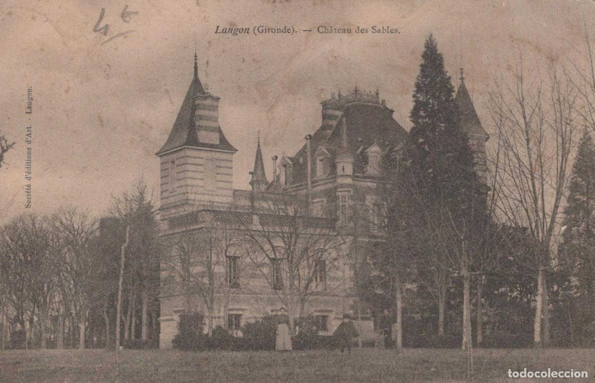 Postkarten: France Langon Ch&acirc;teau des Sables Architecture Seigneuriale Post&eacute;e *YAB330