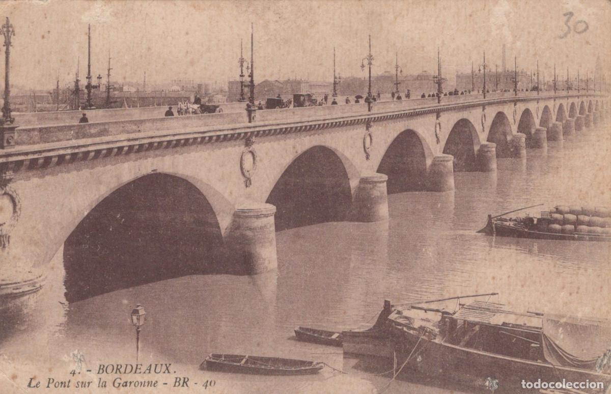 Postkarten: France Bordeaux Pont de Pierre Garonne *YAB448