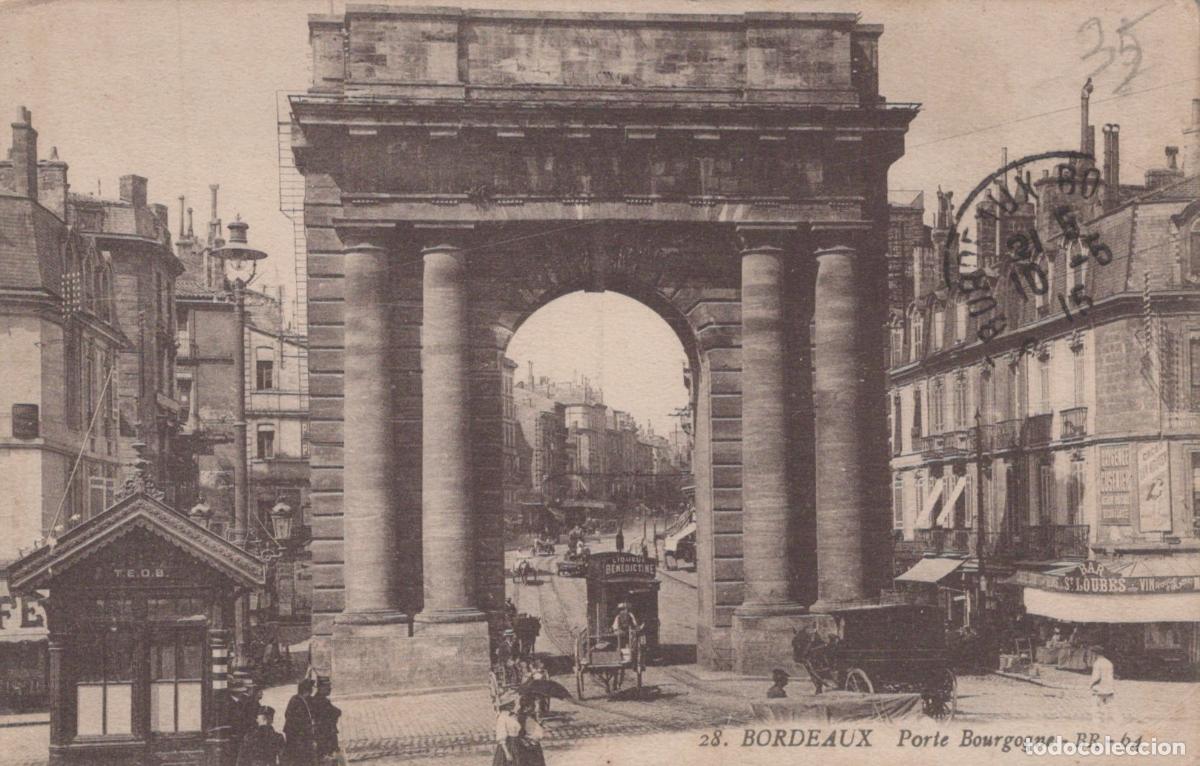 Postkarten: France Bordeaux Porte Bourgogne Arc Triomphal *YAB446