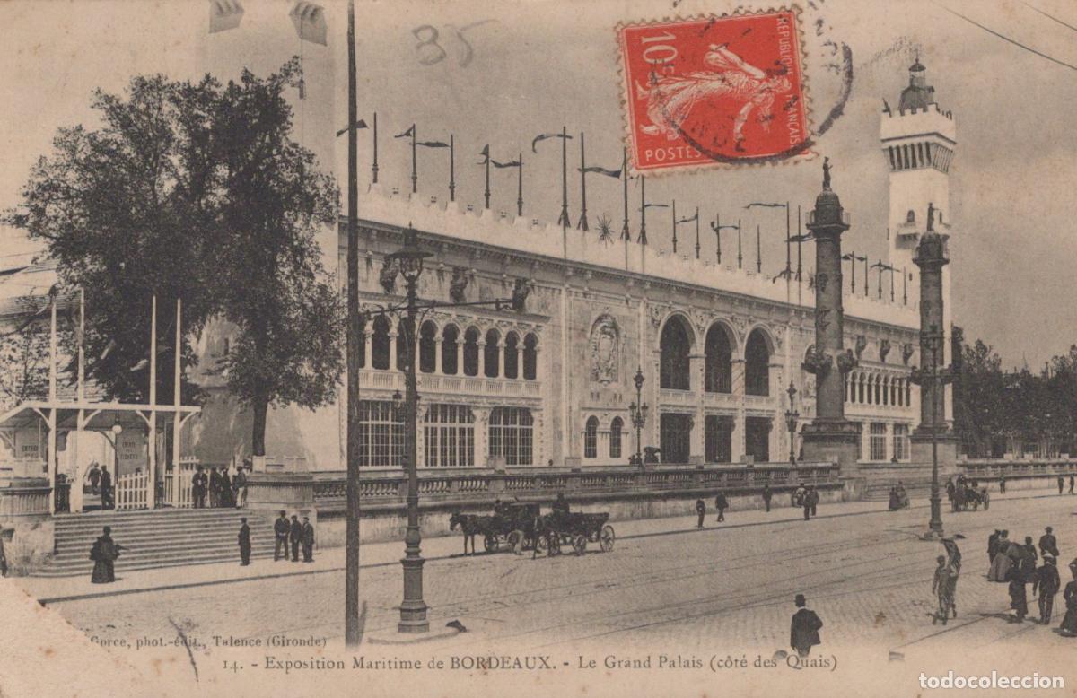 Postkarten: France Bordeaux Grand Palais Exposition Maritime Post&eacute;e *YAB449
