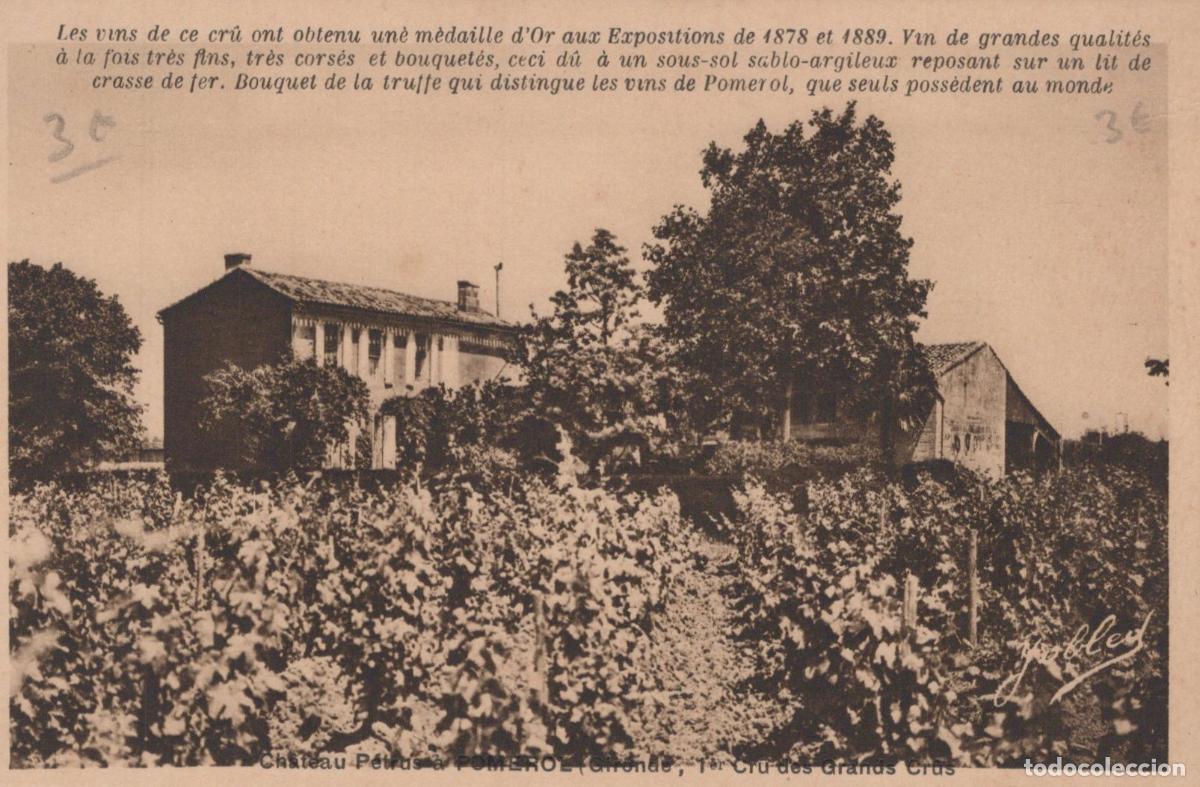 Postkarten: France Pomerol Ch&acirc;teau P&eacute;trus Vignoble Architecture Grand Cru Unposted *YAB343