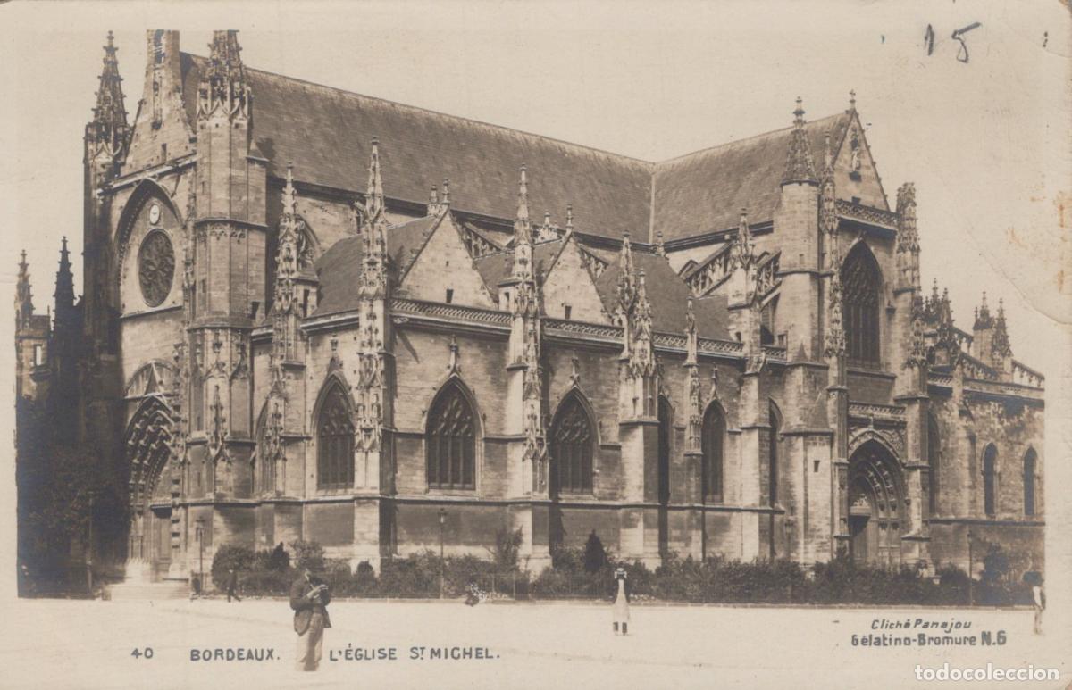 Postkarten: France Bordeaux &Eacute;glise Saint Michel Architecture Gothique Unposted *YAB456