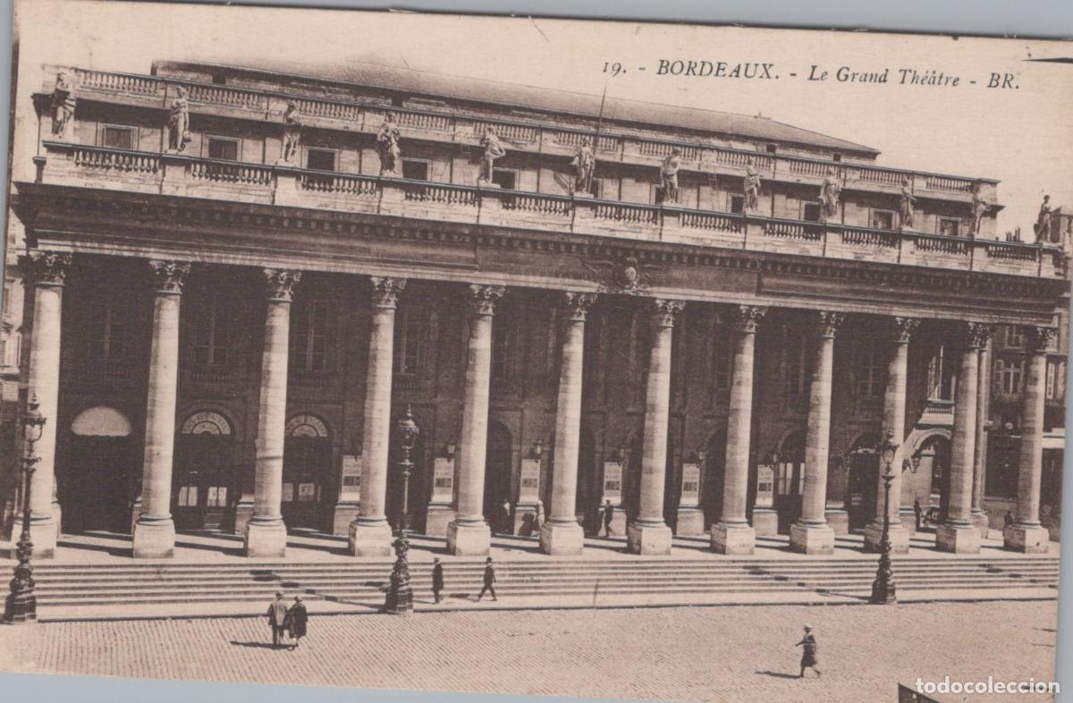 Postkarten: France Bordeaux Le Grand Th&eacute;&acirc;tre Architecture *YAB454
