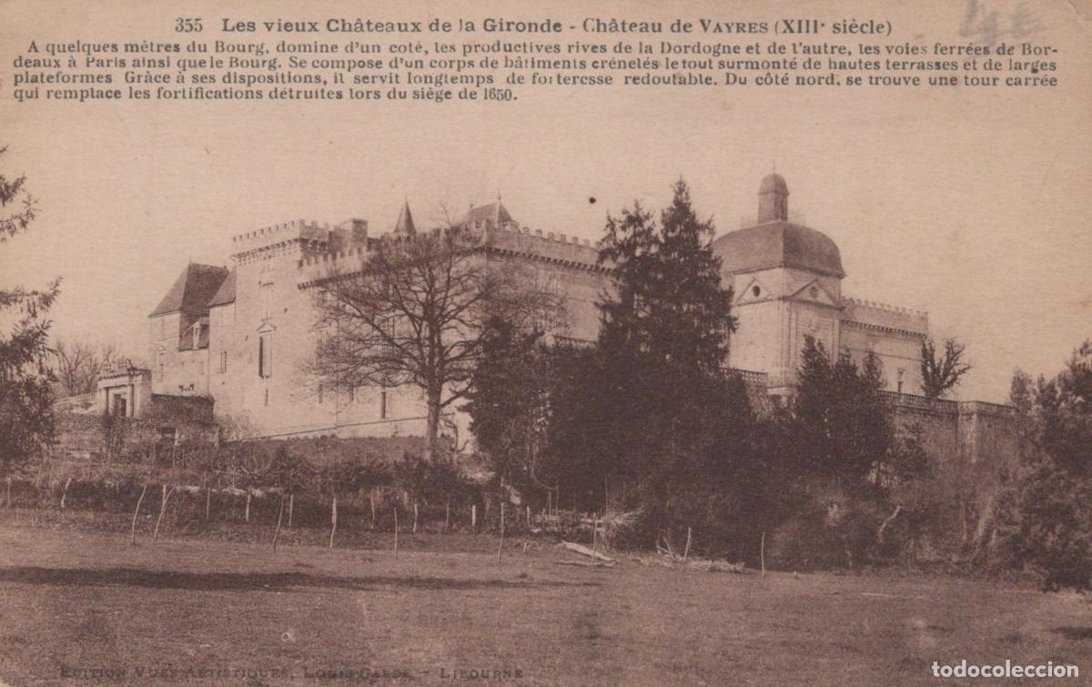 Postkarten: France Vayres Ch&acirc;teau de Architecture M&eacute;di&eacute;vale *YAB359