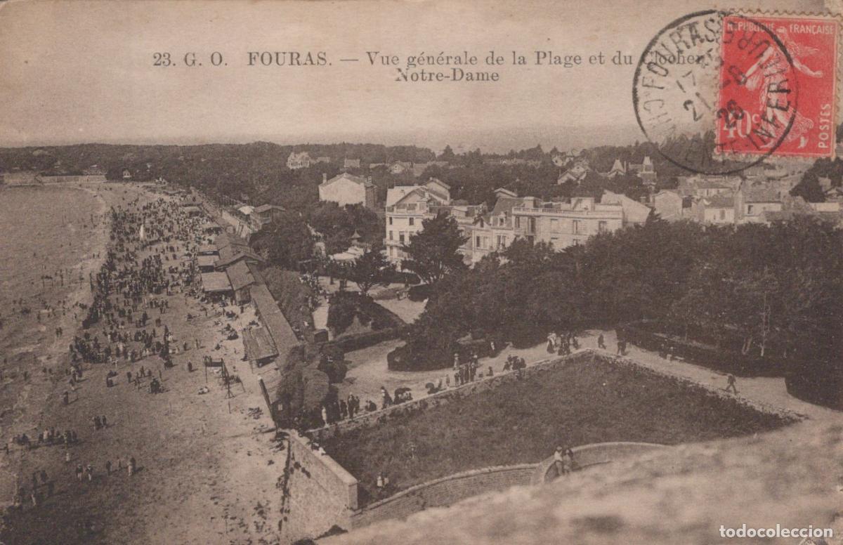 Postkarten: France Fouras Plage et Rocher Notre Dame *YAB474