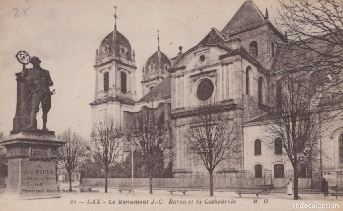 Postkarten: France Dax Monument J C Borda et Cath&eacute;drale Architecture &Eacute;crite *YAB364
