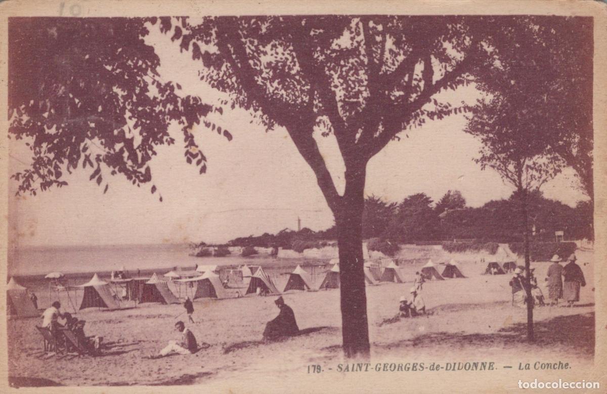 Postcards: France Saint Georges de Didonne La Conche Plage Anim&eacute;e Avec Tentes *YAB489