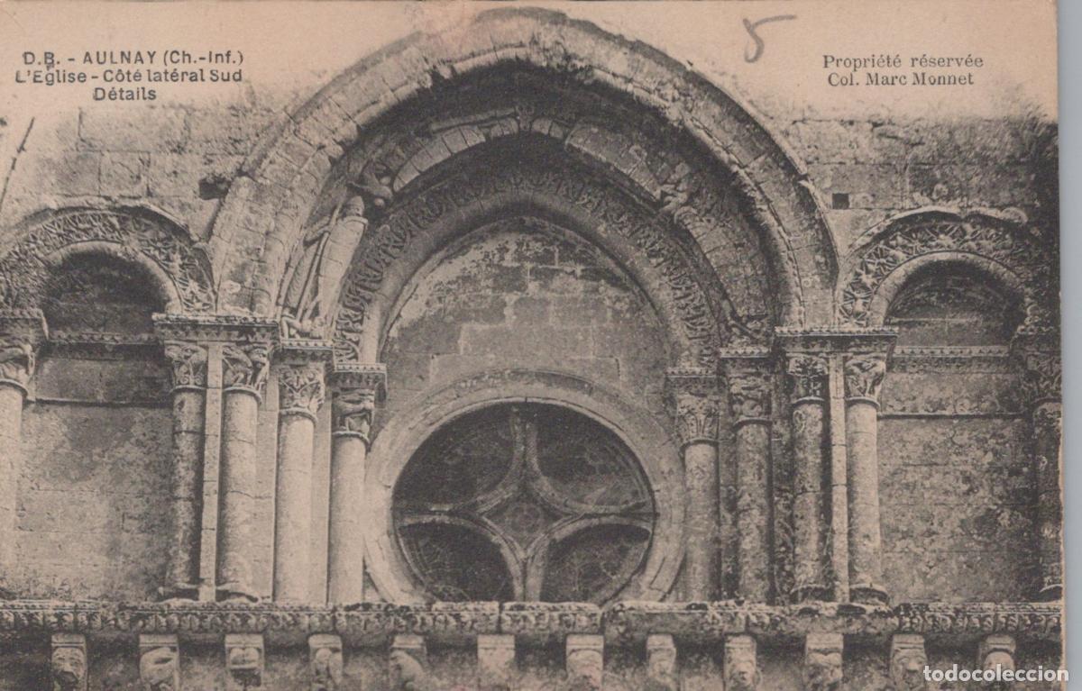 Postcards: France Aulnay &Eacute;glise Saint Pierre Architecture Romane *YAB491