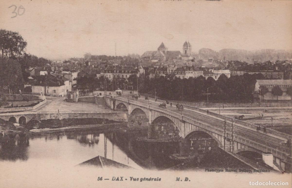 Cartoline: France Dax Vue G&eacute;n&eacute;rale Pont Adour Architecture *YAB387