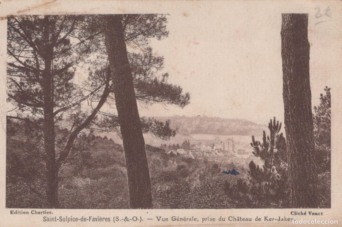 Cartoline: France Saint Sulpice de Favi&egrave;res Vue G&eacute;n&eacute;rale Village Ch&acirc;teau Ker Jakes *YAB504