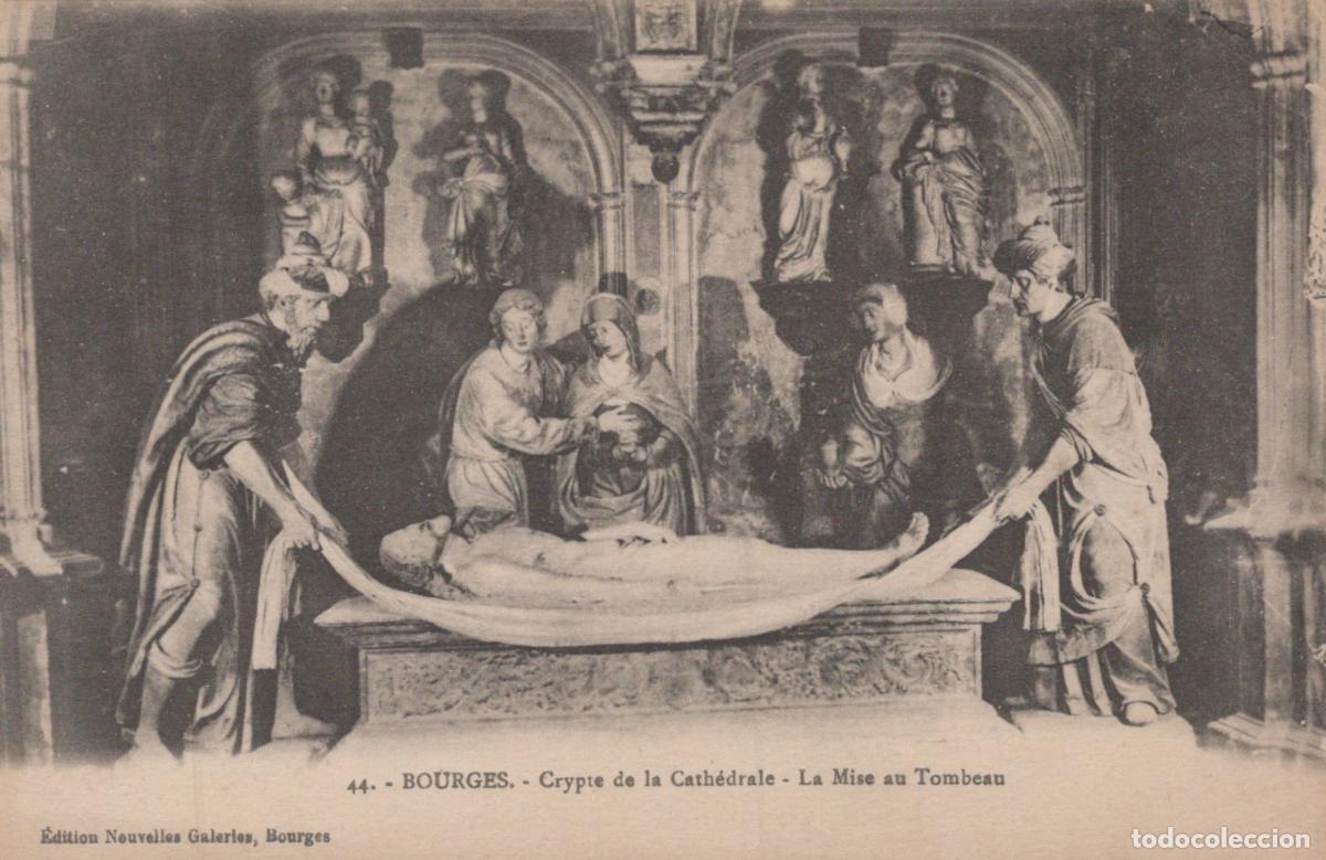 Cartoline: France Bourges Cath&eacute;drale Crypte Mise au Tombeau Art Religieux Unposted *YAB511