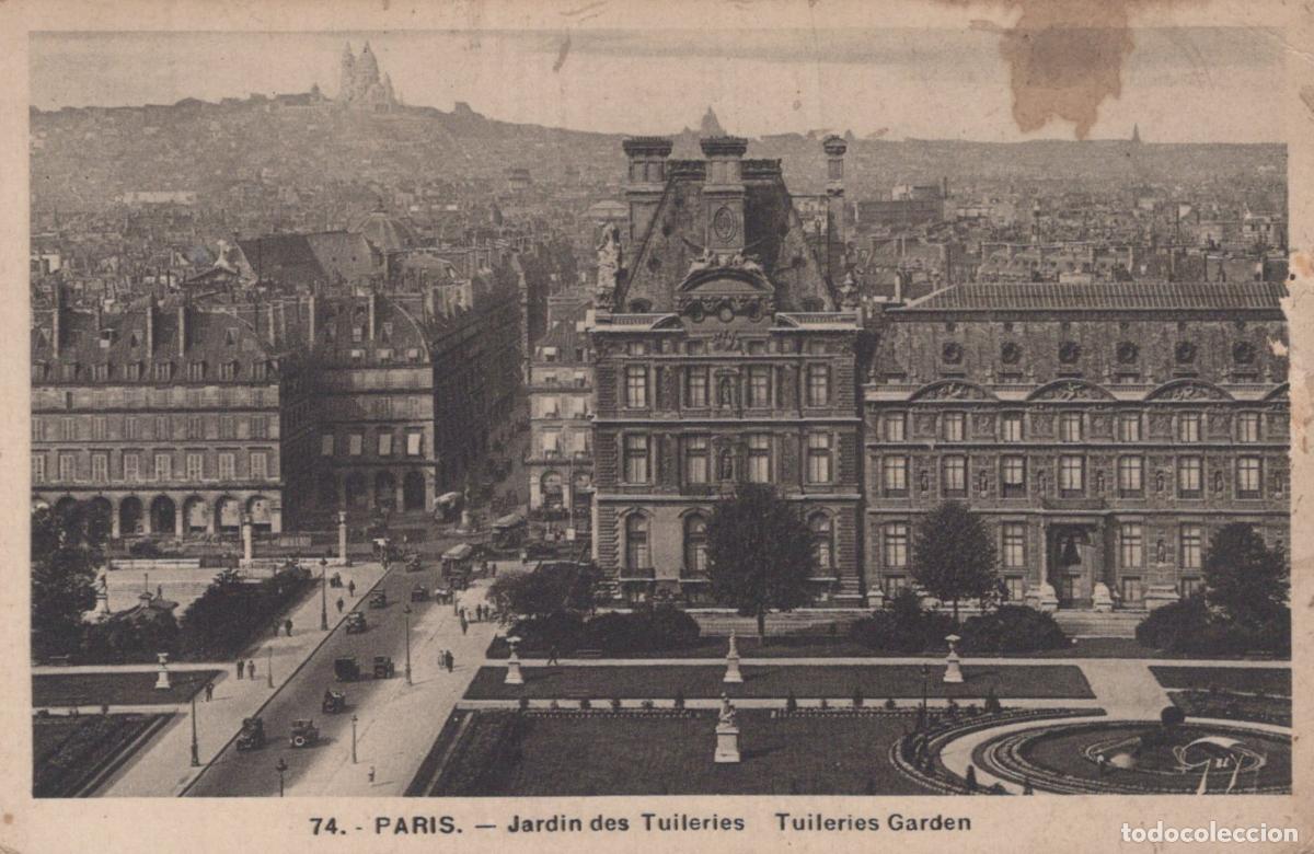 Cartoline: France Paris &Icirc;le de Jardin des Tuileries Louvre Sacr&eacute; C&oelig;ur Architecture *YAB514
