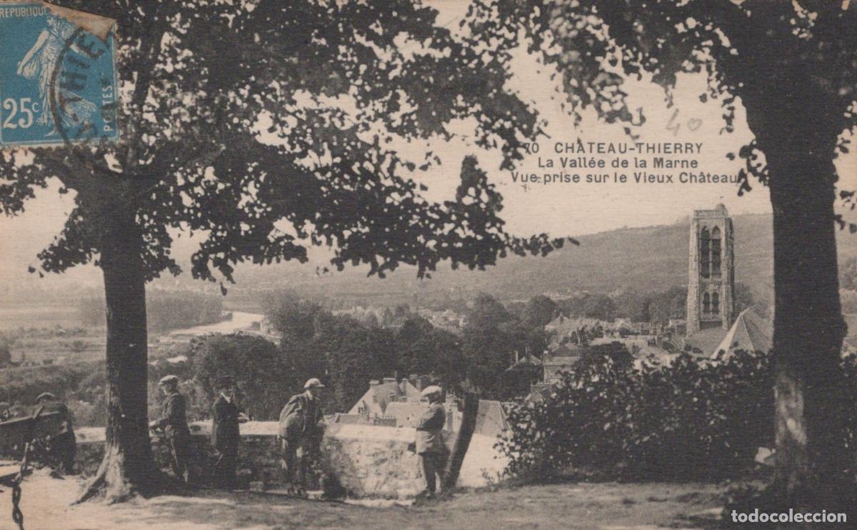 Cartoline: France Ch&acirc;teau Thierry Hauts de la Vall&eacute;e de la Marne &Eacute;glise *YAB516