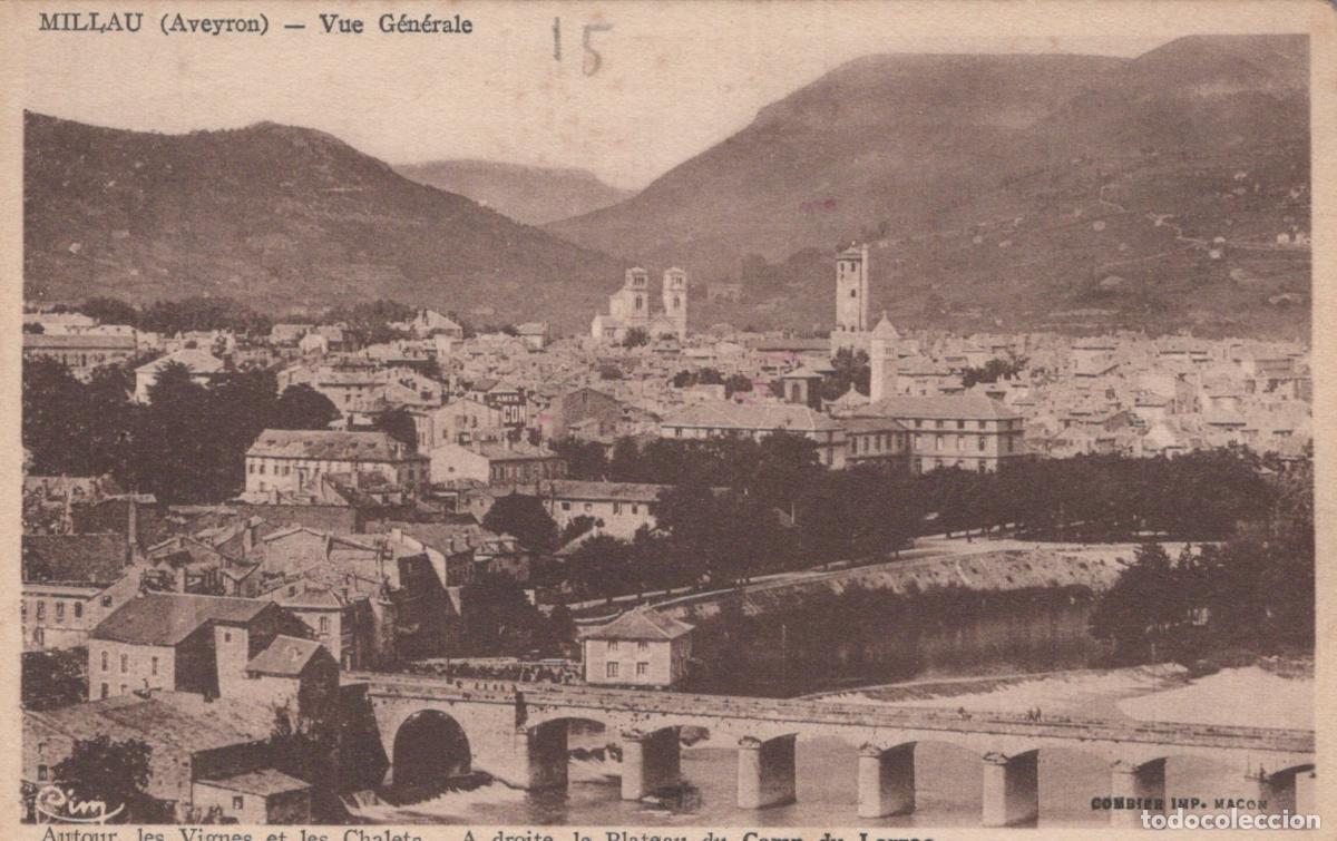 Cartoline: France Millau Vue G&eacute;n&eacute;rale Pont sur Tarn Montagnes Unposted *YAB519