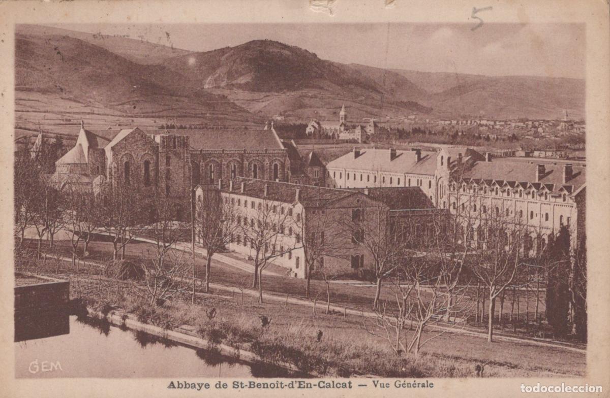 Cartoline: France St Beno&icirc;t D en Calcat Abbaye B&eacute;n&eacute;dictine Vue G&eacute;n&eacute;rale *YAB526