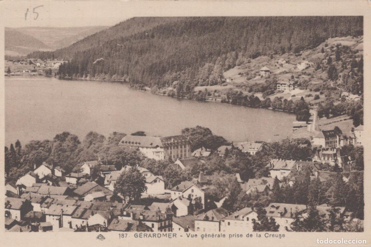 Cartoline: France G&eacute;rardmer Vue G&eacute;n&eacute;rale Lac Ville Architecture Unposted *YAB524