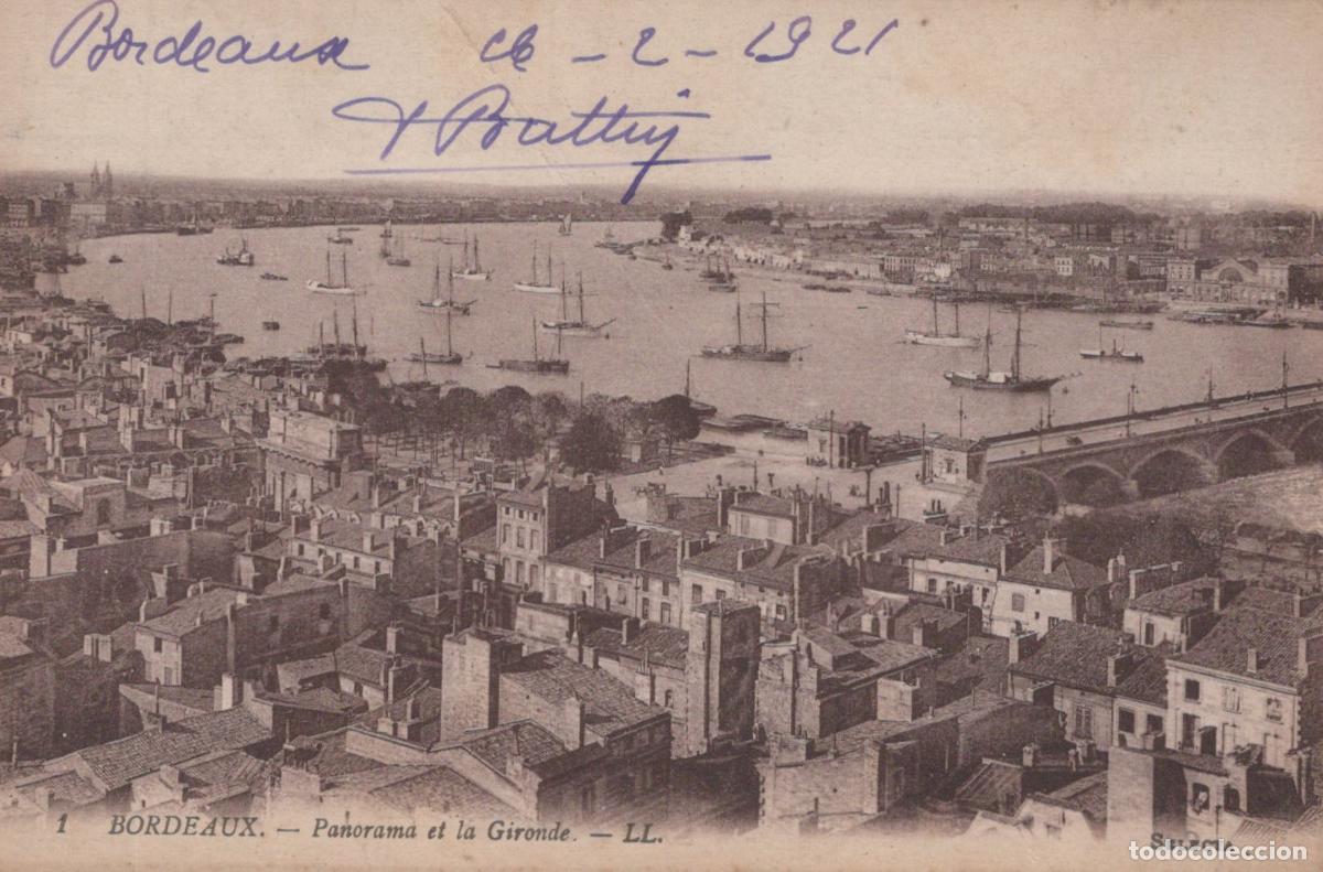 Cartes Postales: France Bordeaux Panorama Ville Estuaire Voiliers Pont *YAB407