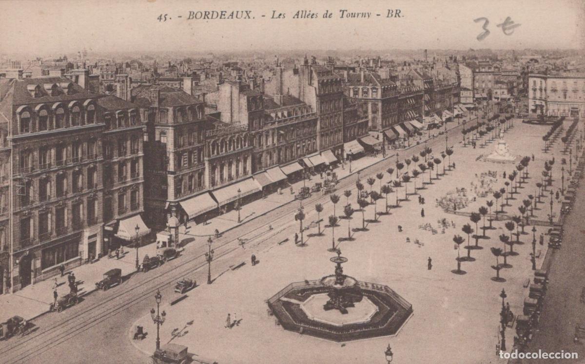 Postkarten: France Bordeaux All&eacute;es de Tourny Architecture Urbaine Fontaines Unposted *YAB422
