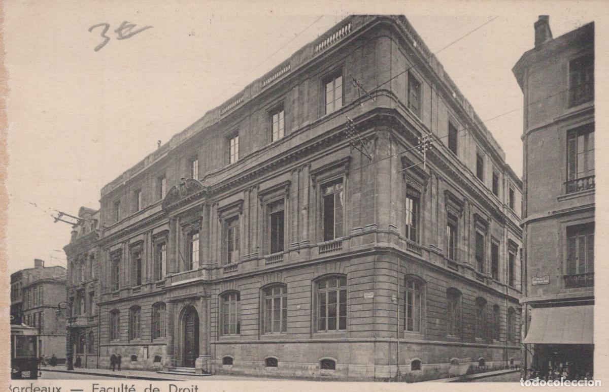 Postkarten: France Bordeaux Facult&eacute; de Droit Architecture Unposted *YAB427