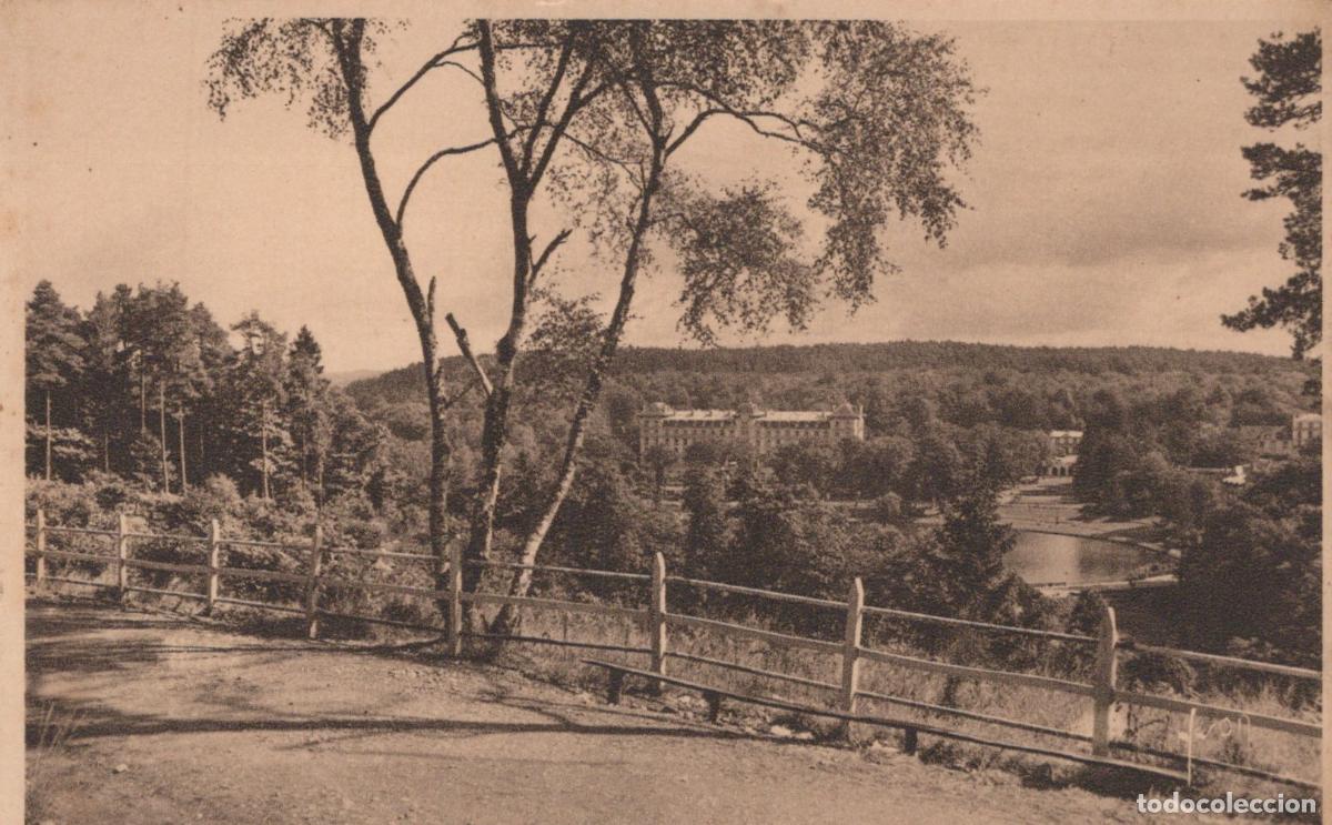 Postcards: France Bagnoles de L Orne Vue G&eacute;n&eacute;rale Lac Grand H&ocirc;tel Texte *YAB593