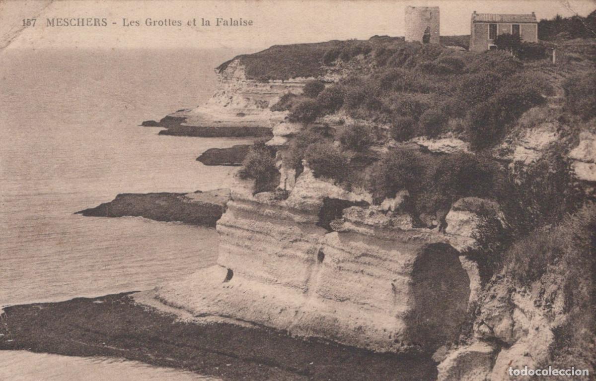 Postcards: France Meschers Grottes et Falaise Littoral Rocheux *YAB589