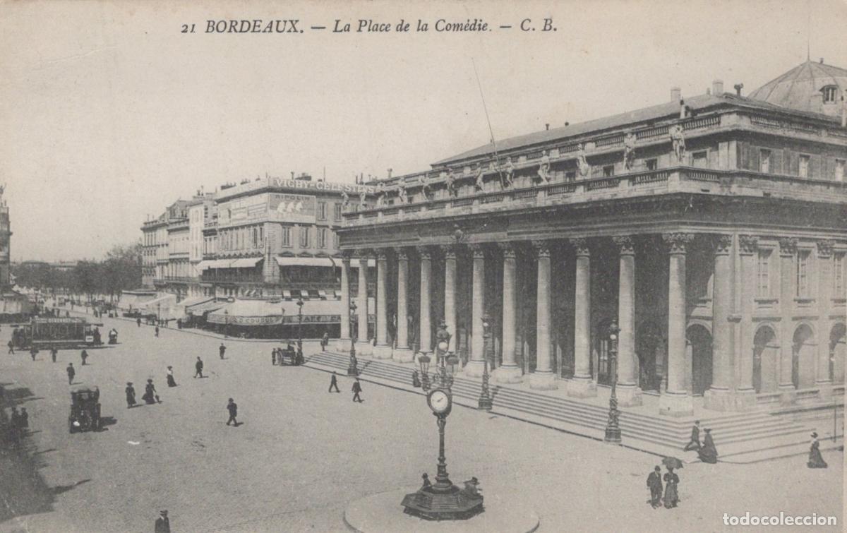 Postcards: France Bordeaux Grand Th&eacute;&acirc;tre Place de la Com&eacute;die *YAB460
