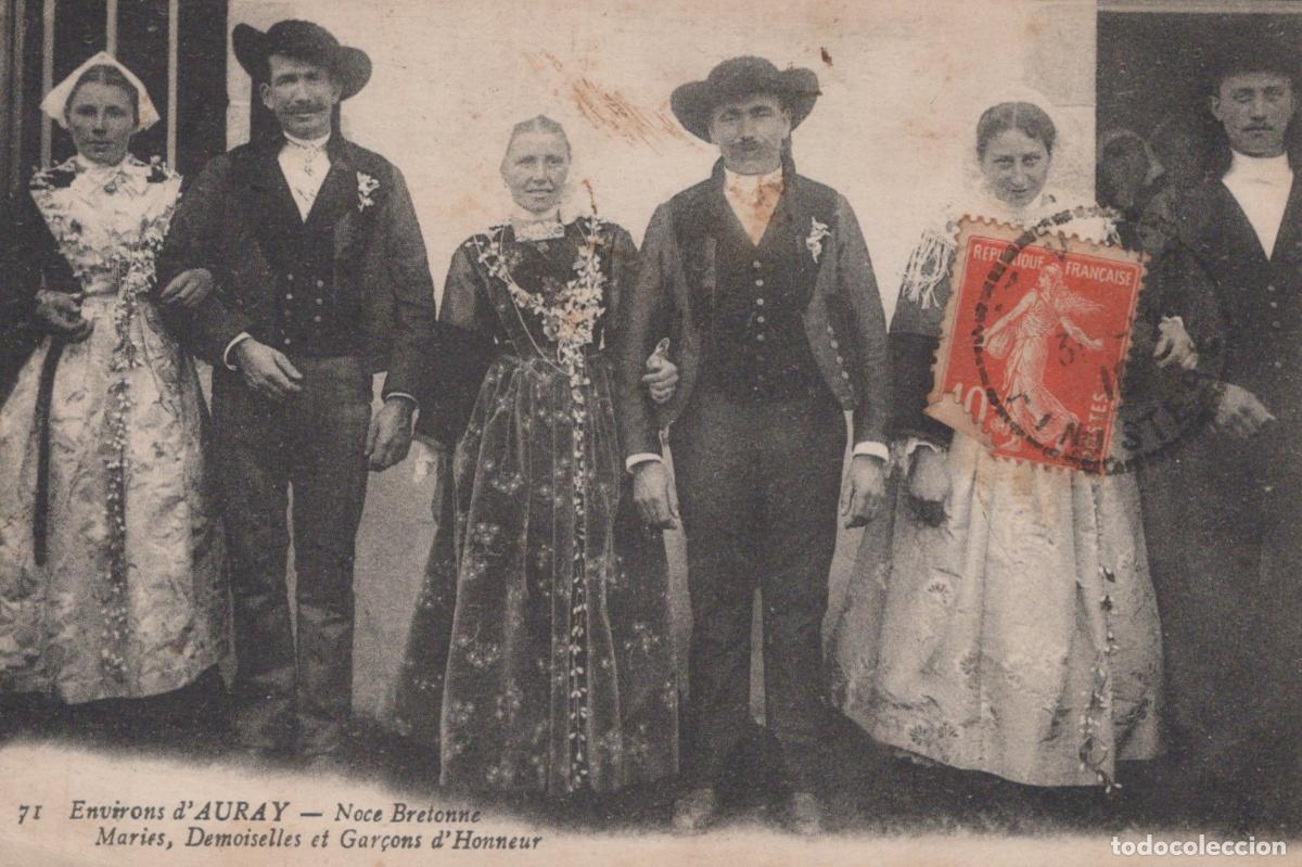 Postcards: France Auray Bretagne Noce Bretonne Traditionnelle en Costumes Post&eacute;e *YAB603