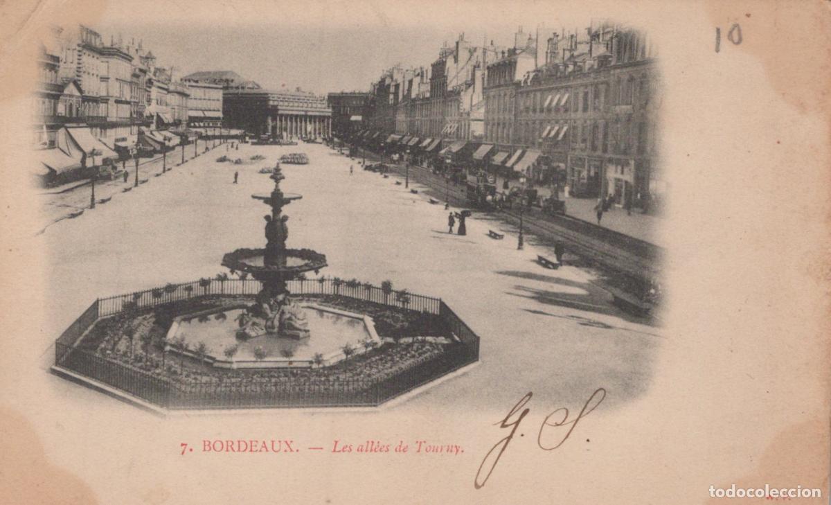 Postcards: France Bordeaux All&eacute;es de Tourny Fontaine Tramway *YAB465