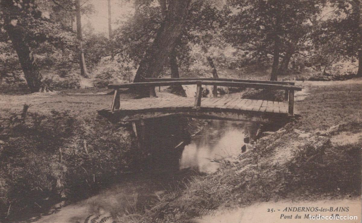 Postcards: France Andernos les Bains Pont du Moulin Paysage Rustique *YAB627