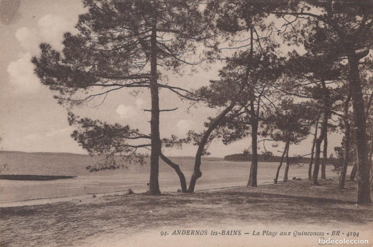 Postcards: France Andernos les Bains Plage Aux Quinconces Pins *YAB625