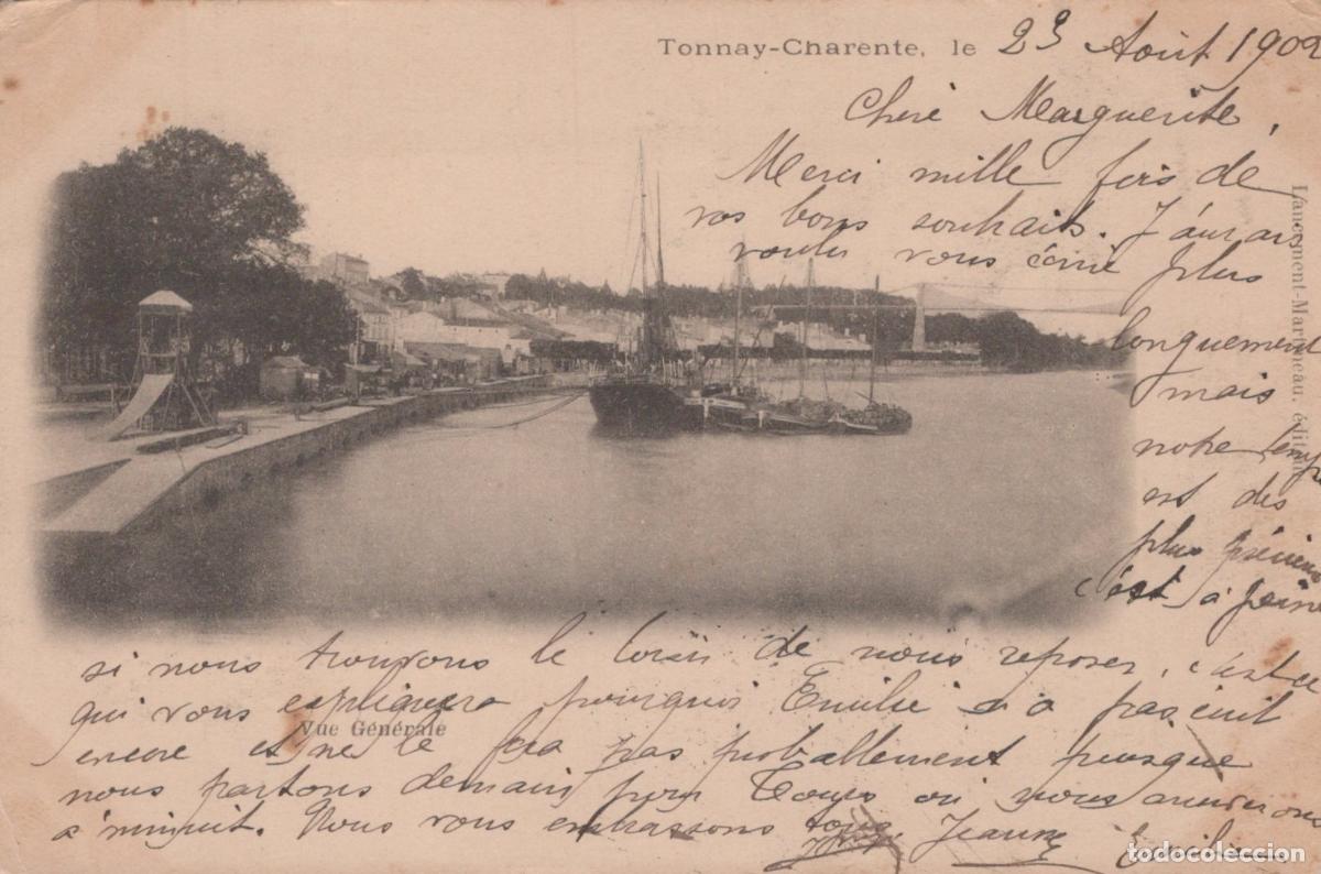 Postcards: France Tonnay Charente Maritime Quai Port Fluvial et Bateaux *YAB485
