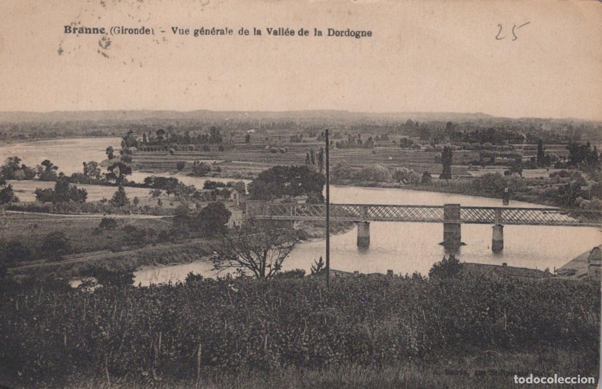 Postcards: France Branne Vall&eacute;e de la Dordogne Avec Pont *YAB640