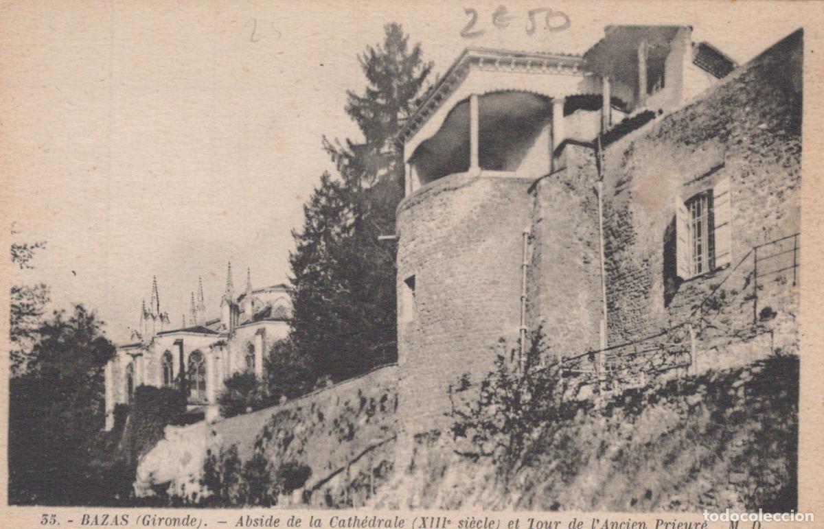Postcards: France Bazas Abside Cath&eacute;drale Xiiie Tour Prieur&eacute; Unposted *YAB649
