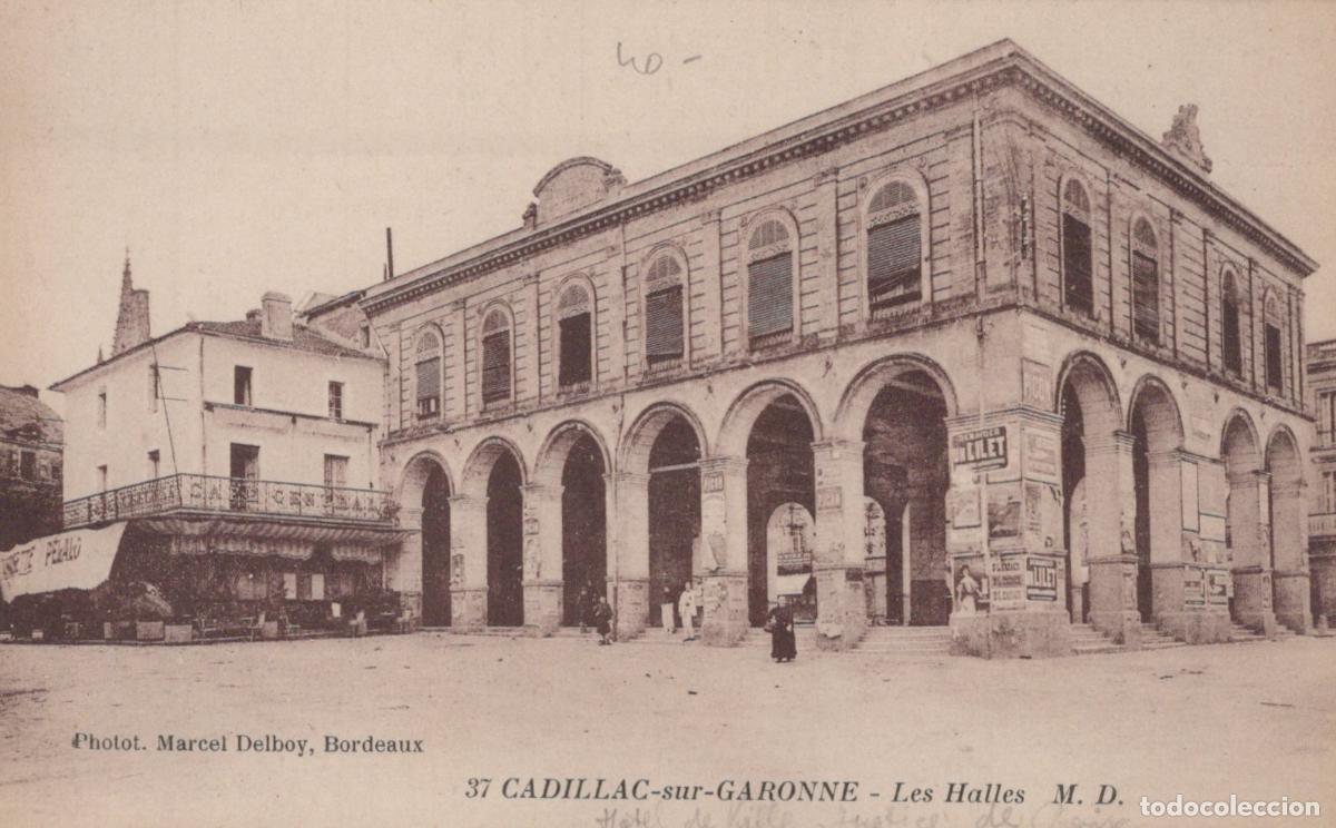 Postkarten: France Cadillac sur Garonne Les Halles March&eacute; Architecture Unposted *YAB665
