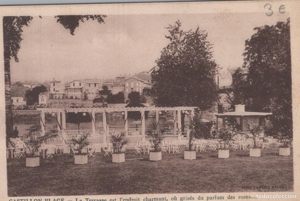 Postkarten: France Castillon Plage Bfc Rivi&egrave;re Terrasse Restaurant Ambiance Unposted *YAB674