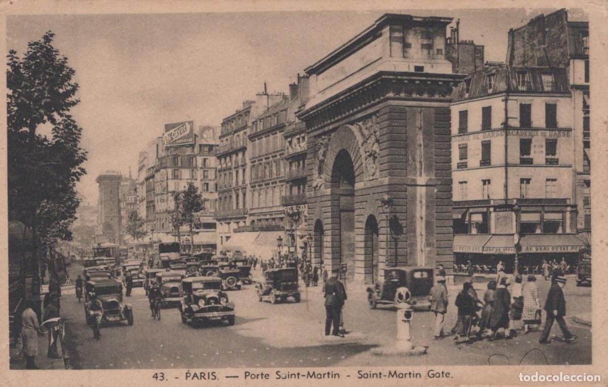 Postcards: France Paris &Icirc;le de Porte Saint Martin Architecture Urbaine Post&eacute;e *YAB517