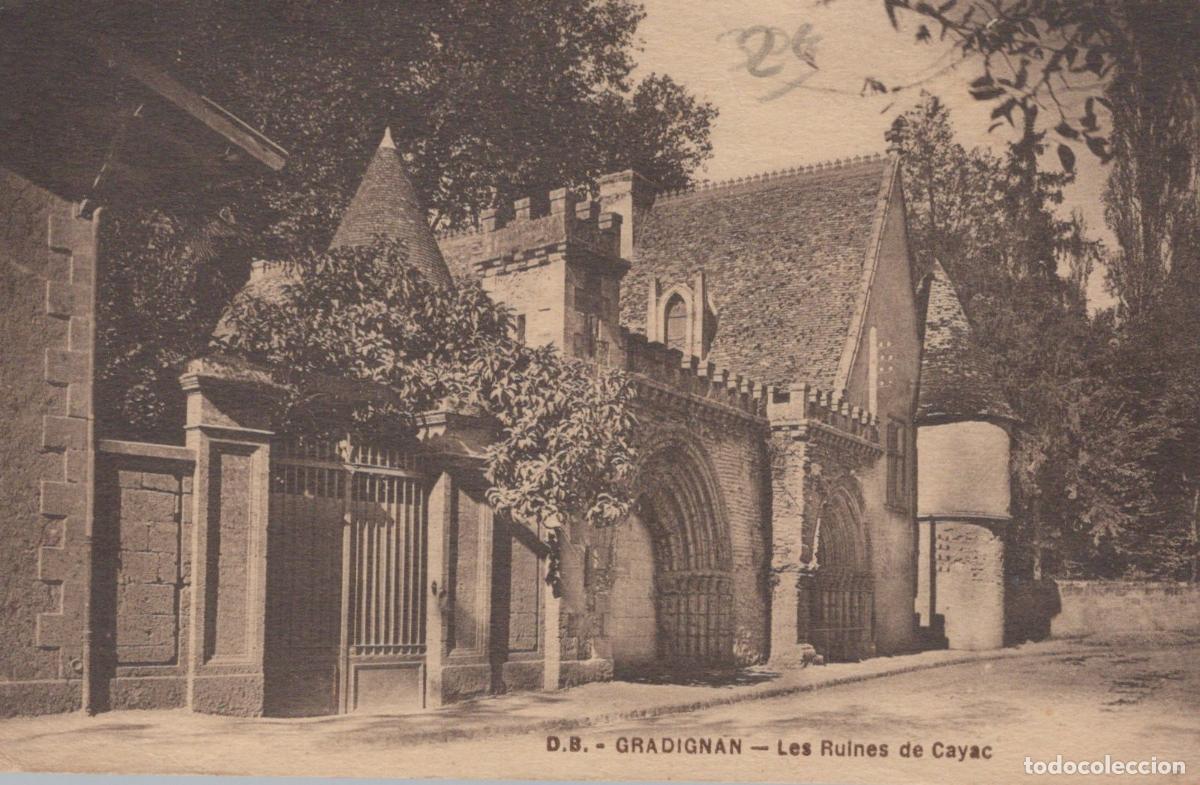 Postkarten: France Gradignan Les Ruines de Cayac Architecture M&eacute;di&eacute;vale *YAB684